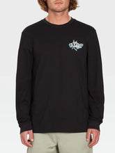 Load image into Gallery viewer, VOLCOM ENTERTAINMENT LONG PLAYING LONG SLEEVE TEE - BLACK