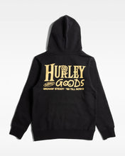 Load image into Gallery viewer, HURLEY SUNS OUT YOUTH BOYS FLEECE PULLOVER HOODIE - BLACK